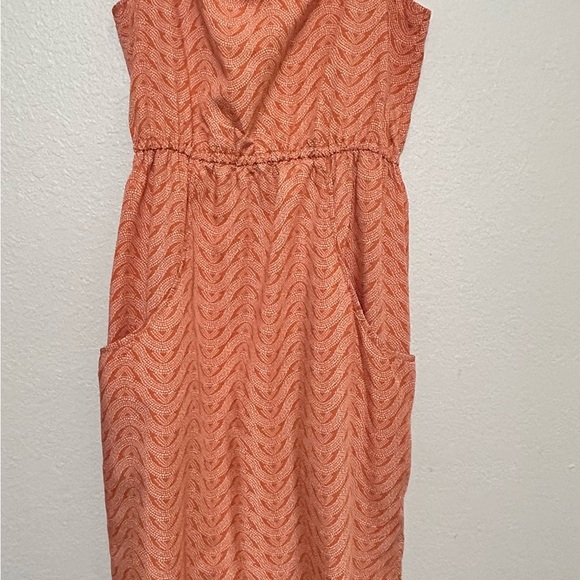 Patagonia Orange Sleeveless Midi Sundress - Picture 2 of 7